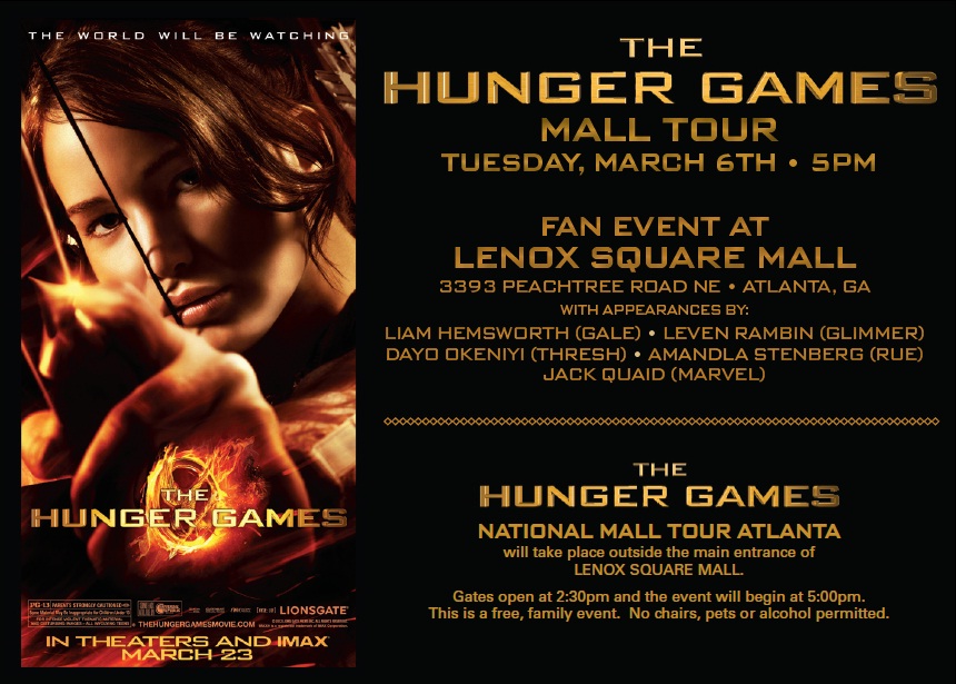 The Hunger Games Atlanta Mall Tour