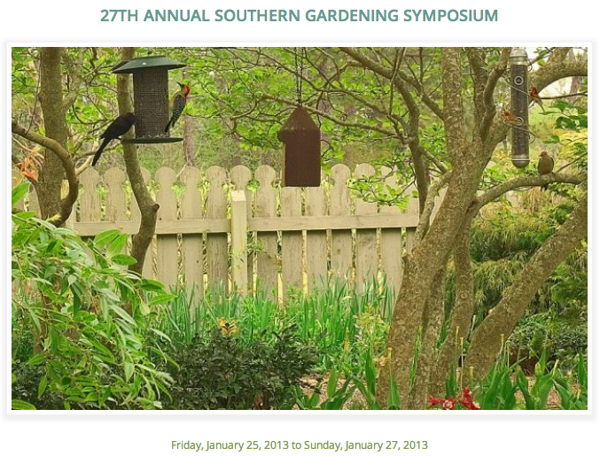 27TH ANNUAL SOUTHERN GARDENING SYMPOSIUM at Callaway Gardens