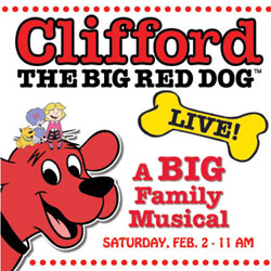 Clifford the Big Red Dog at Cobb Energy Center in Atlanta, Georgia