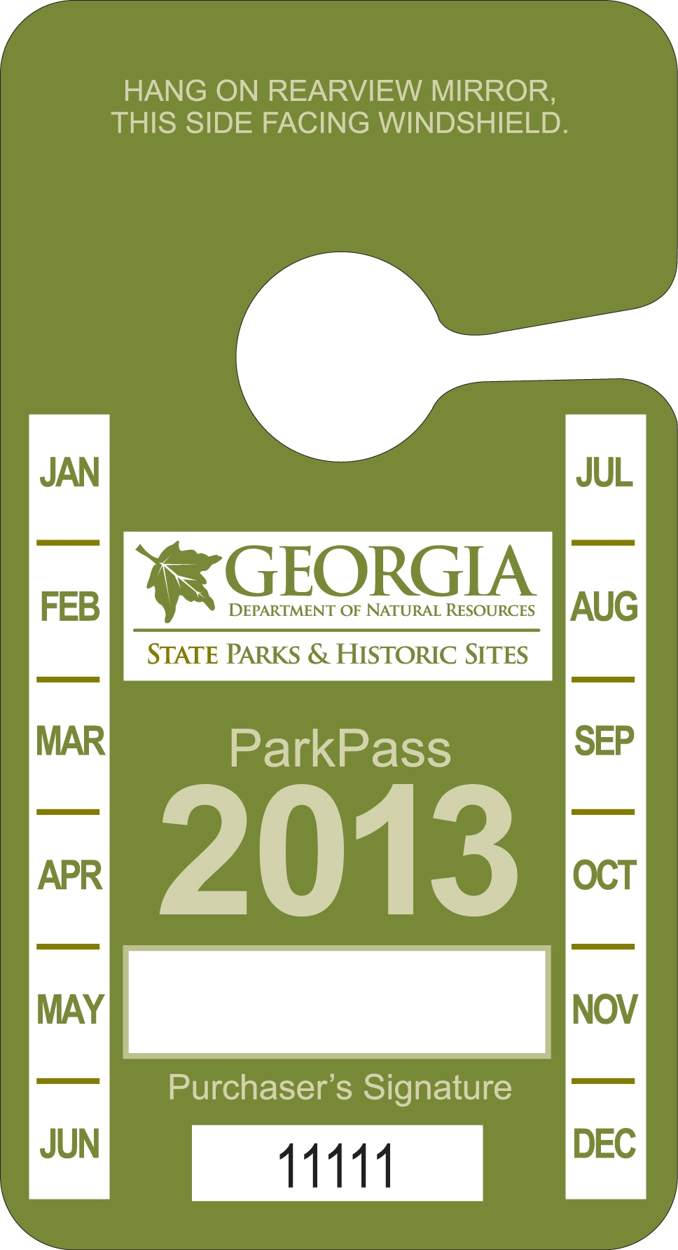 Friends of Georgia State Parks Family Membership pass