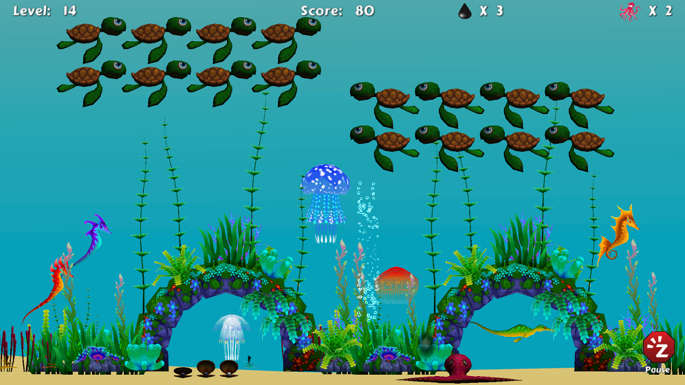 Turtle Invaders - app game for kids with special needs